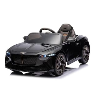 12-Volt Electric Kids Car Licensed Bentley Kids Ride On Car With Remote Control in Black