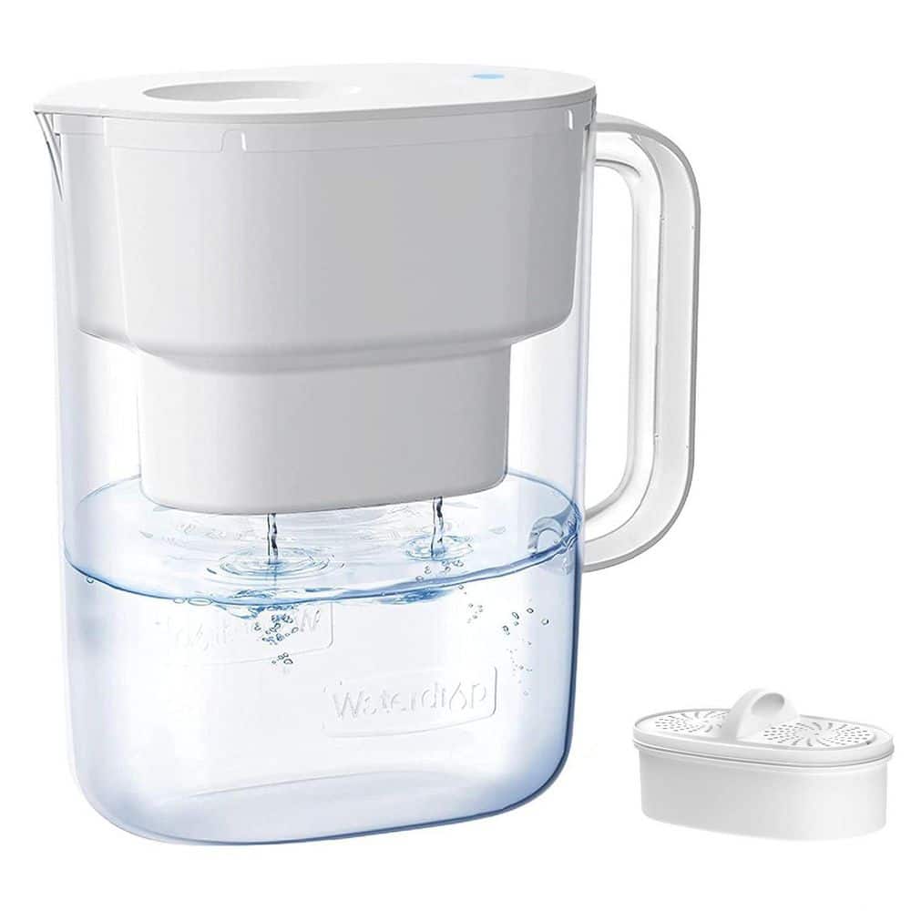 Water Filter Pitcher, 10-Cup, NSF Certified, 200-Gallon Long-Life Filter, Reduces PFOA/PFOS and Chlorine, White price history on PriceWatchPro