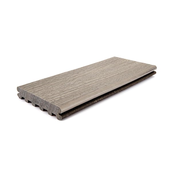 Enhance Naturals 1 in. x 6 in. x 20 ft. Rocky Harbor Grooved Edge Grey Composite Deck Board