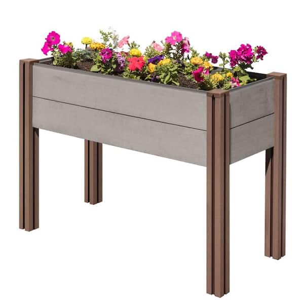 Stratco Composite Wood Plastic Elevated Raised Garden Bed