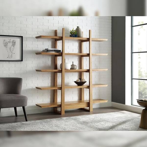 Greenington Accents 72 in. Caramelized/Exotic Tiger Bamboo 5-Shelf