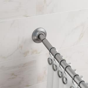 Expanse Curved Shower Rod in Brushed Stainless