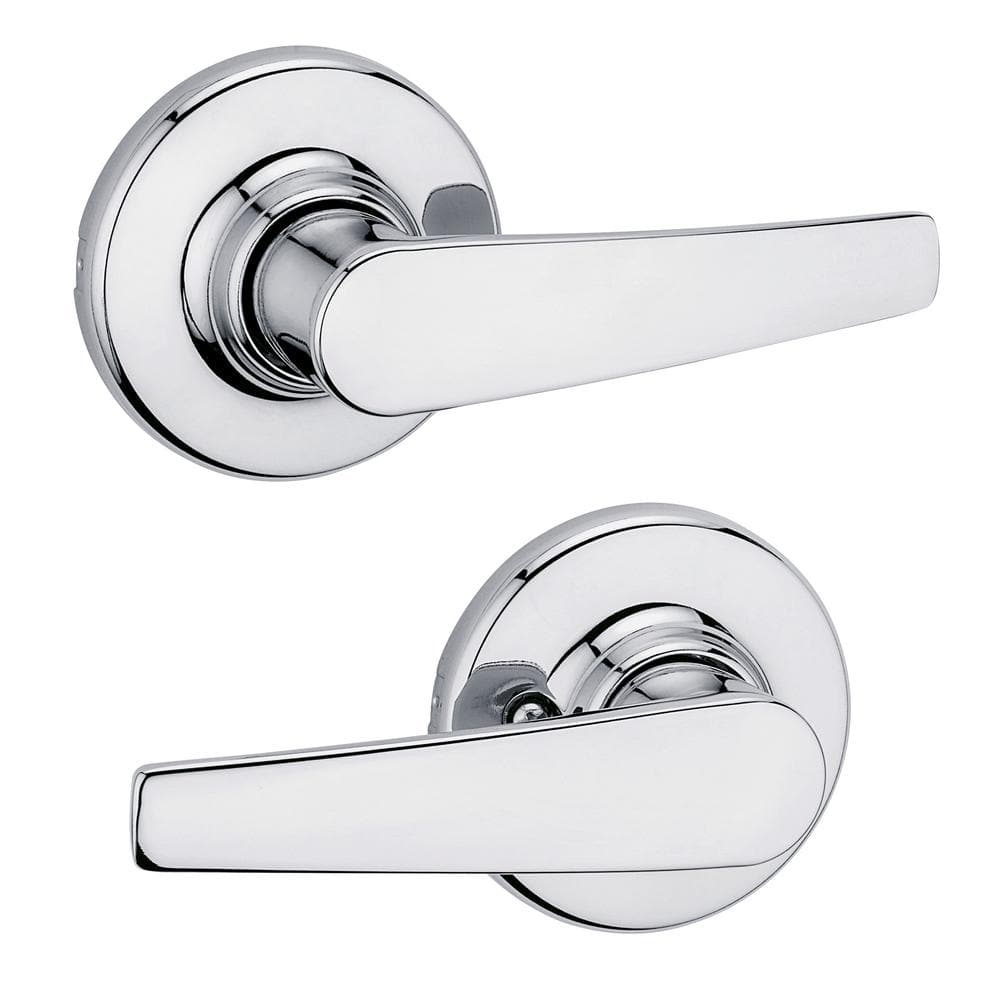 Kwikset Delta Polished Chrome Passage Door Handle for Hall or