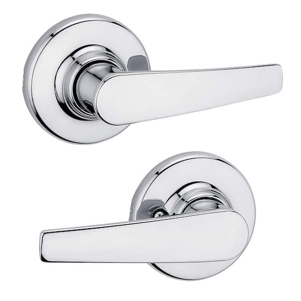 Kwikset Delta Polished Chrome Passage Door Handle for Hall or