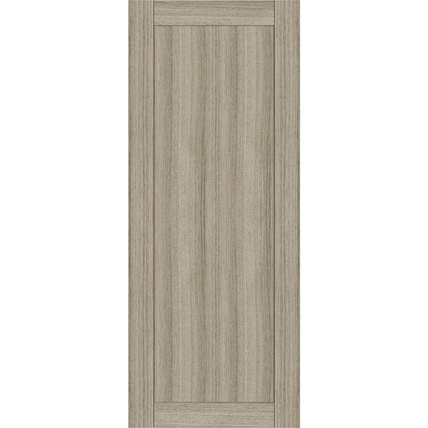 Belldinni 1-Panel Shaker 28 in. x 84 in. No Bore Shambor Solid Composite Core Wood Interior Door Slab