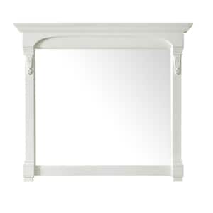 Brookfield 47.25 in. W x 41.34 in. H Framed Rectangle Bathroom Vanity Mirror in Bright White