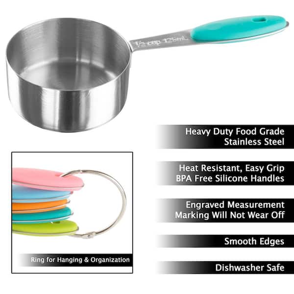 13 Piece Measuring Cups And Spoons Set, Sturdy & Stainless Steel 7 Mea –  BocoLearningLLC