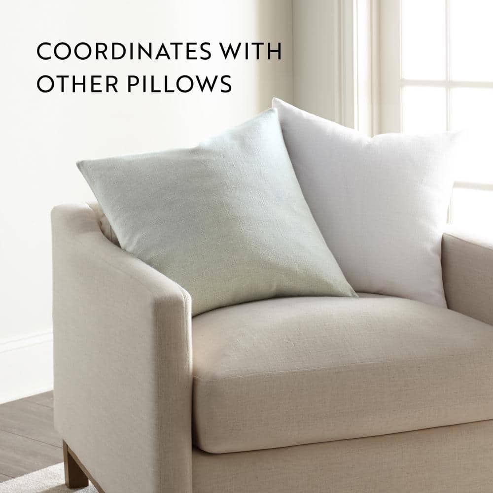 Gray Cotton Box-Shaped Throw Pillow Set
