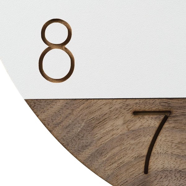 La Crosse Clock 12 in. Sierra Wood Quartz Analog Wall Clock 404