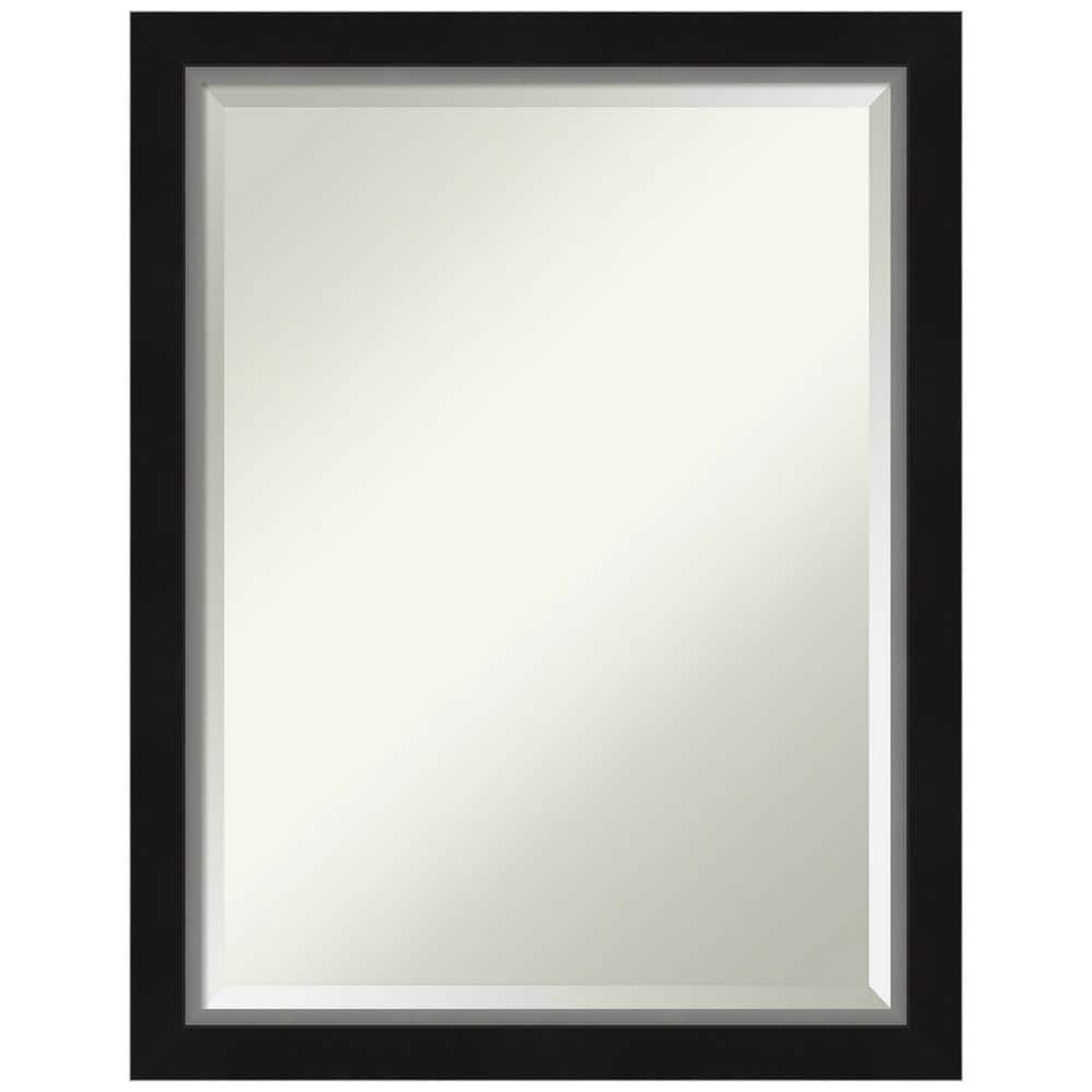 Eva Satin Silver Framed Rectangular Bathroom Vanity Mirror