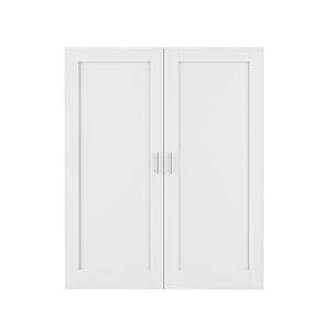 ARK DESIGN 60 in. x 80 in. (Double 30 in.) French Doors Panels White ...