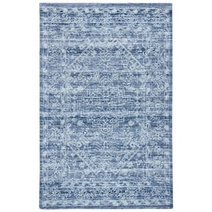 Marquee Navy 5 ft. x 8 ft. Persian Oriental Area Rug