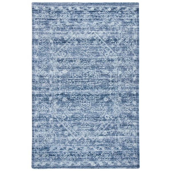 SAFAVIEH Marquee Navy 6 ft. x 9 ft. Persian Oriental Area Rug