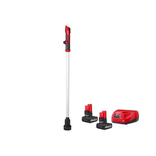 M12 12-Volt Lithium-Ion Cordless 9 GPM 0 hp. Submersible Stick Water Transfer Pump with (2) 5.0 Ah Batteries and Charger