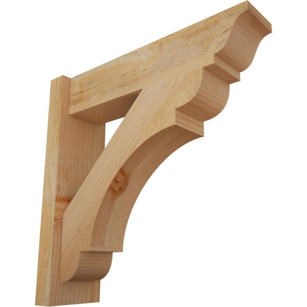 Ekena Millwork 6 in. x 22 in. x 22 in. Douglas Fir Olympic Traditional Rough Sawn Outlooker