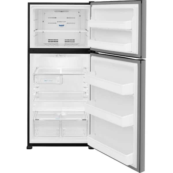 30 in. 18.3 cu. ft. Top Freezer Refrigerator in Stainless Steel, Garage Ready