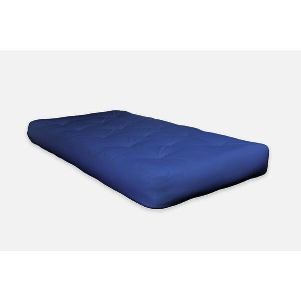 Huluwat Royal Blue 8 in. Memory Foam Polyester Sleep Supportive and Pressure Relief Mattress Topper Mattress Pad