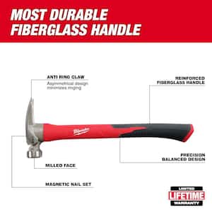 21 oz. Milled Face Poly Handle Hammer