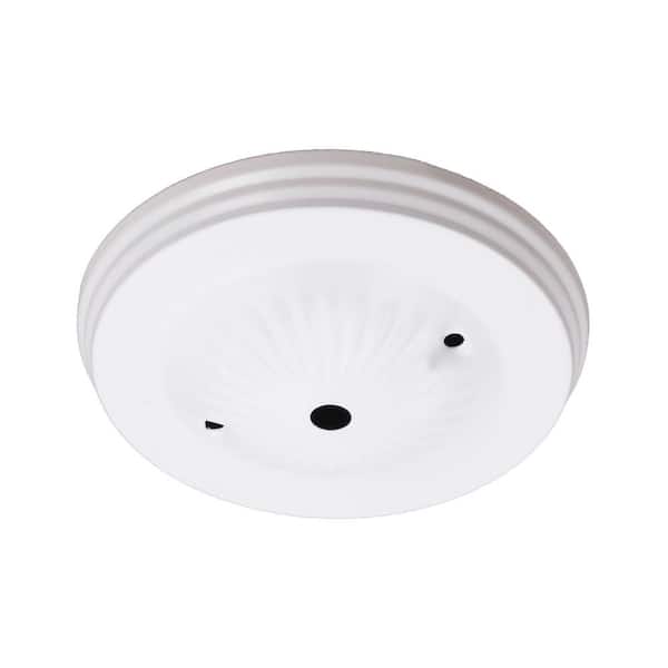 Reviews For Commercial Electric 5 In All White Traditional Canopy Kit Ceiling Light Fixtures Pg 1 The Home Depot - Ceiling Light Fixture Parts Home Depot