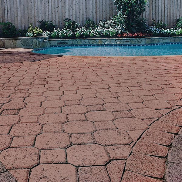 Decorastone 9.06 in. L x 5.51 in. W x 2.36 in. H Antq Terra Cotta Concrete Paver (350 Pieces/100 sq. ft. /Pallet)