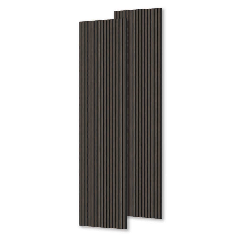 0.9 in. x 1.71 ft. x 8.86 ft. Brown Acoustic/Sound Absorb 3 D Oak Overlapping Wood Slat Decorative Wall Paneling 2-Pack price history on PriceWatchPro