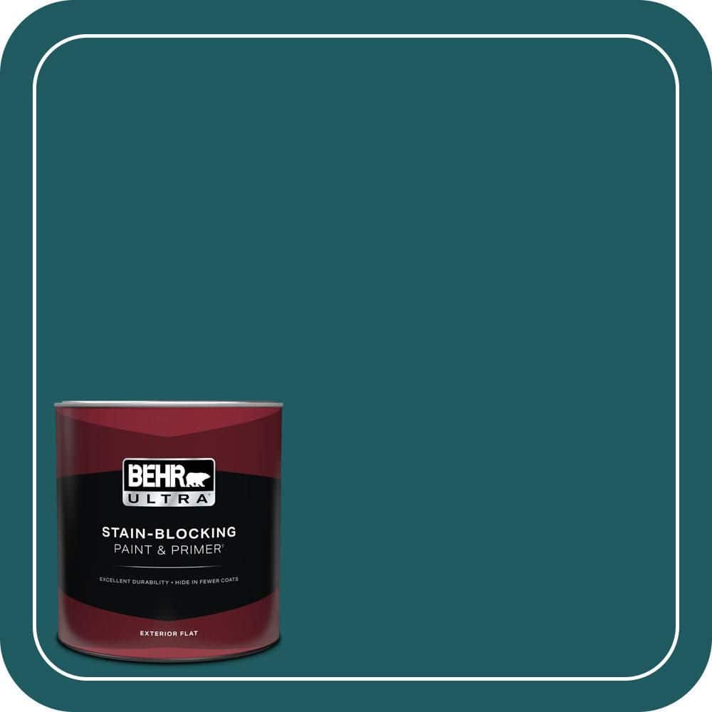 1 qt. #S-H-510 Moonlit Pool Flat Exterior Paint & Primer price history on PriceWatchPro