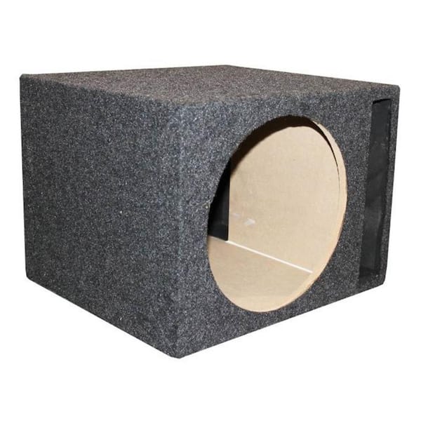 QSBASS12 Single 12 in. Vented Slot Ported Subwoofer Sub Enclosure Box