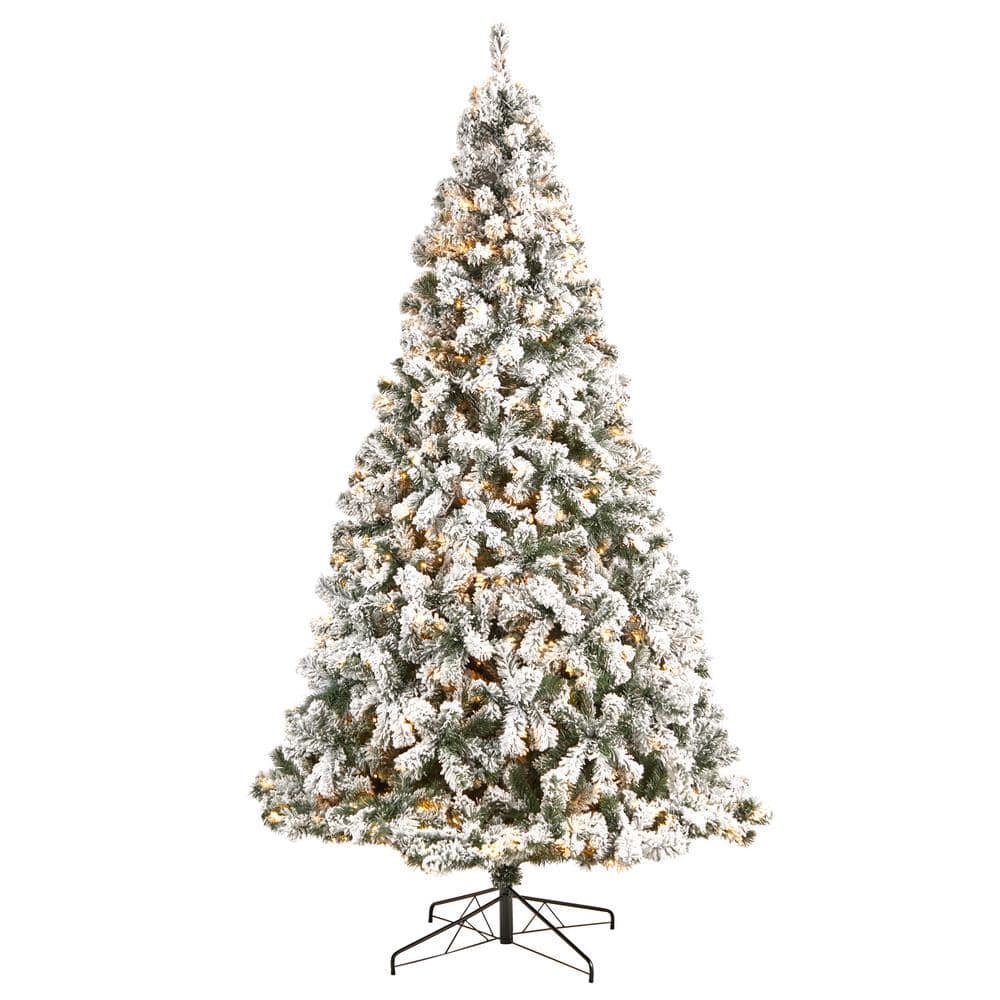 9 ft. Flocked West Virginia Fir Artificial Christmas Tree with 650 Clear LED Lights and 1320 Bendable Branches price history on PriceWatchPro