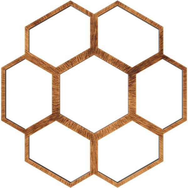 Ekena Millwork 3/4 in. x 22 in. x 22 in. Florin Architectural Grade PVC Pierced Ceiling Medallion