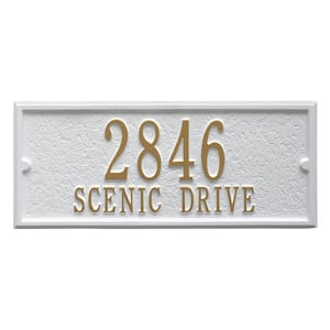 Mailbox Side Panel in White/Gold