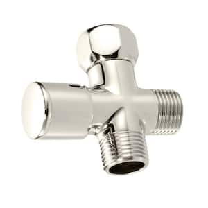 Shower Arm 1/2 in. IPS Diverter Valve in Polished Nickel