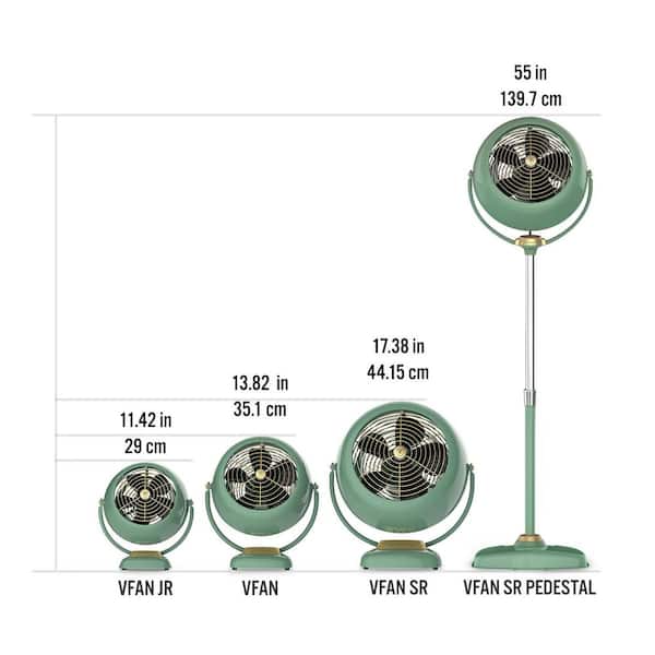 Vornado VFan Jr. 6.4 in Small Vintage Whole Room Air Circulator