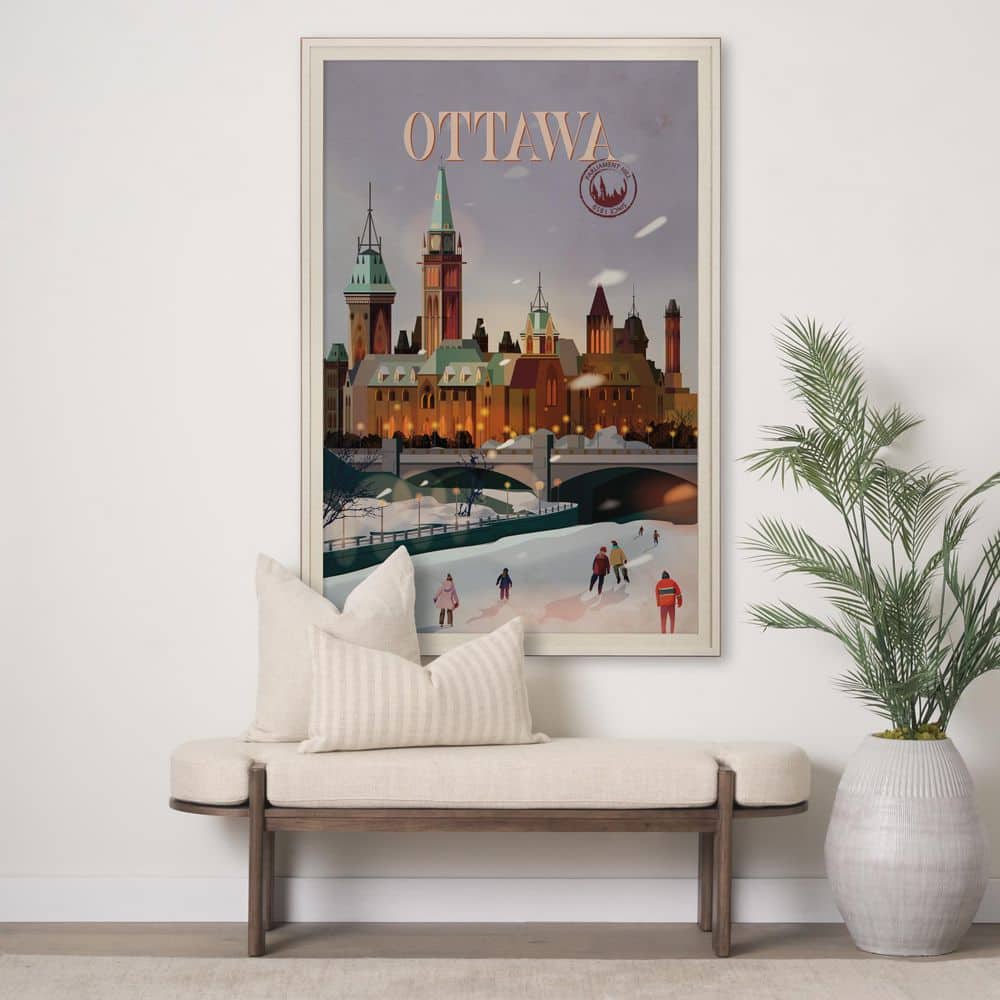 Ottawa Go Series Brown Framed Wall Art 61.5 in. x 41.5 in. price history on PriceWatchPro