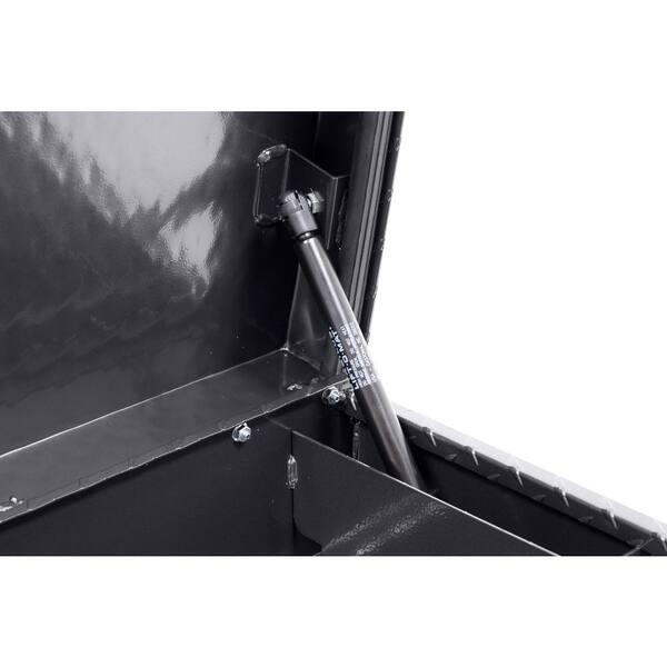 Weather Guard 41 in. Matte Black Aluminum Lo- Side Truck Tool Box