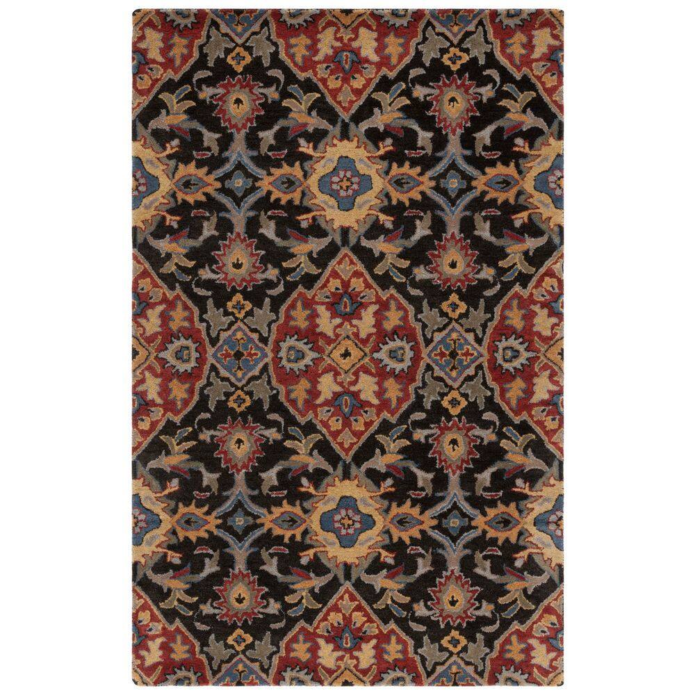 Heritage 5 ft. x 8 ft. Charcoal/Red Ornate Geometric Area Rug price history on PriceWatchPro