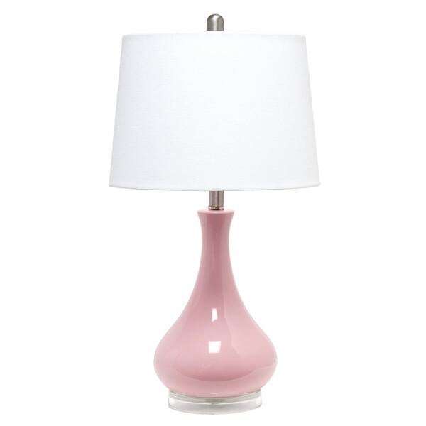 pink bedside lamp shade