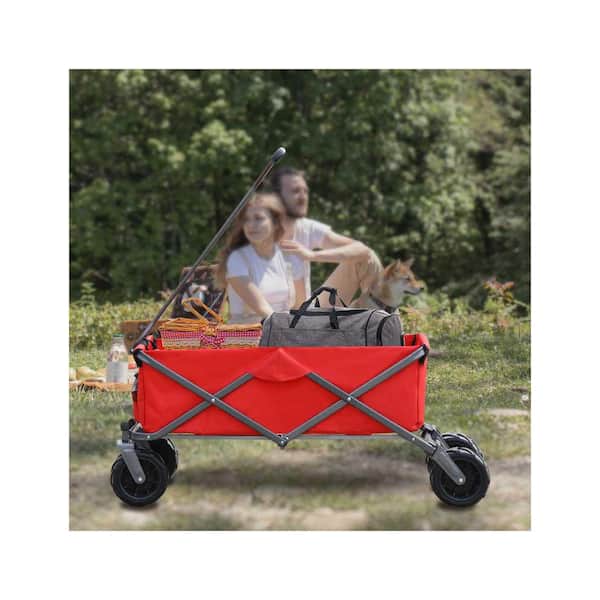 Lycvki 3.64 cu. ft. Garden Cart with Steel Frame and 600D Lycvki 3.64 cu. ft. Garden Cart with Steel Frame and 600D