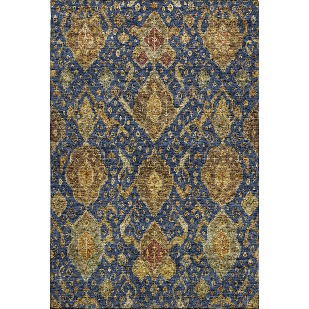 Mayfield Premium Machine Washable Abstract AMF2306 Navy 10 ft. x 14 ft. Area Rug price history on PriceWatchPro