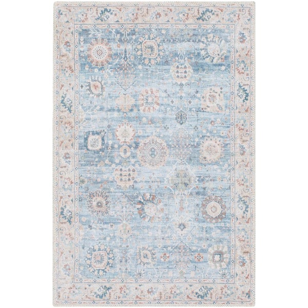 Home Decorators Collection Fog Blue 2 ft. x 2 ft. 11 in. Indoor Area Rug