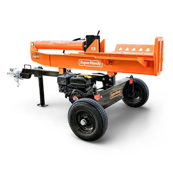 27 ton 223cc Gas Powered Full Beam Log Splitter w/Vertical/Horizontal Operation and Auto Return Valve