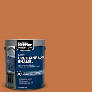 1 gal. #PPU3-02 Marmalade Glaze Urethane Alkyd Satin Enamel Interior/Exterior Paint