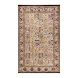 Mogul One-of-a-Kind Traditional Orange 5 ft. 10 in. x 9 ft. 7 in. Oriental Area Rug
