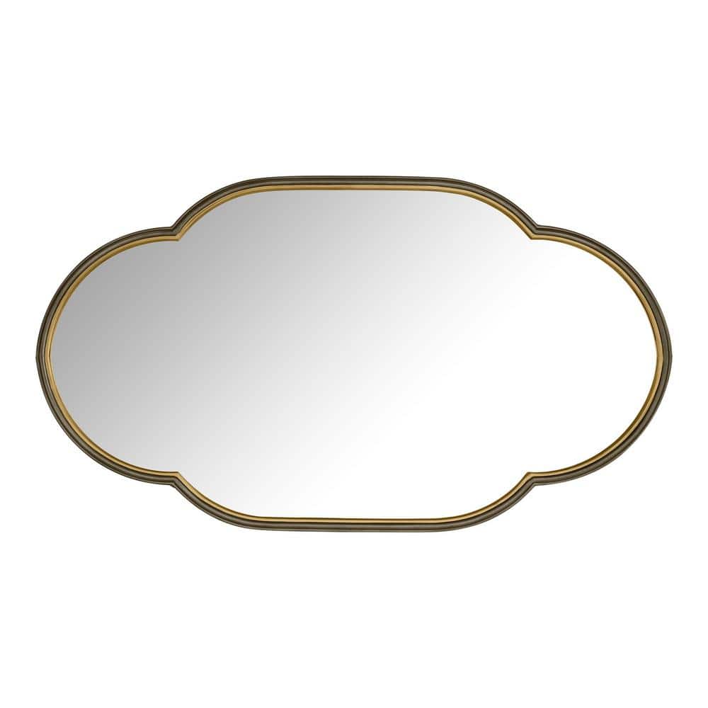 StyleWell Medium Ornate Dark Bronze Classic Accent Mirror (37 in. H x 21 in. W) DW26004BHD The