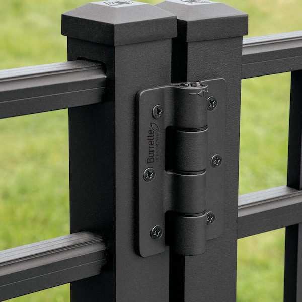 3.125 in. x 4.875 in. Aluminum Matte Black Standard Butterfly Hinge (2-Pack)