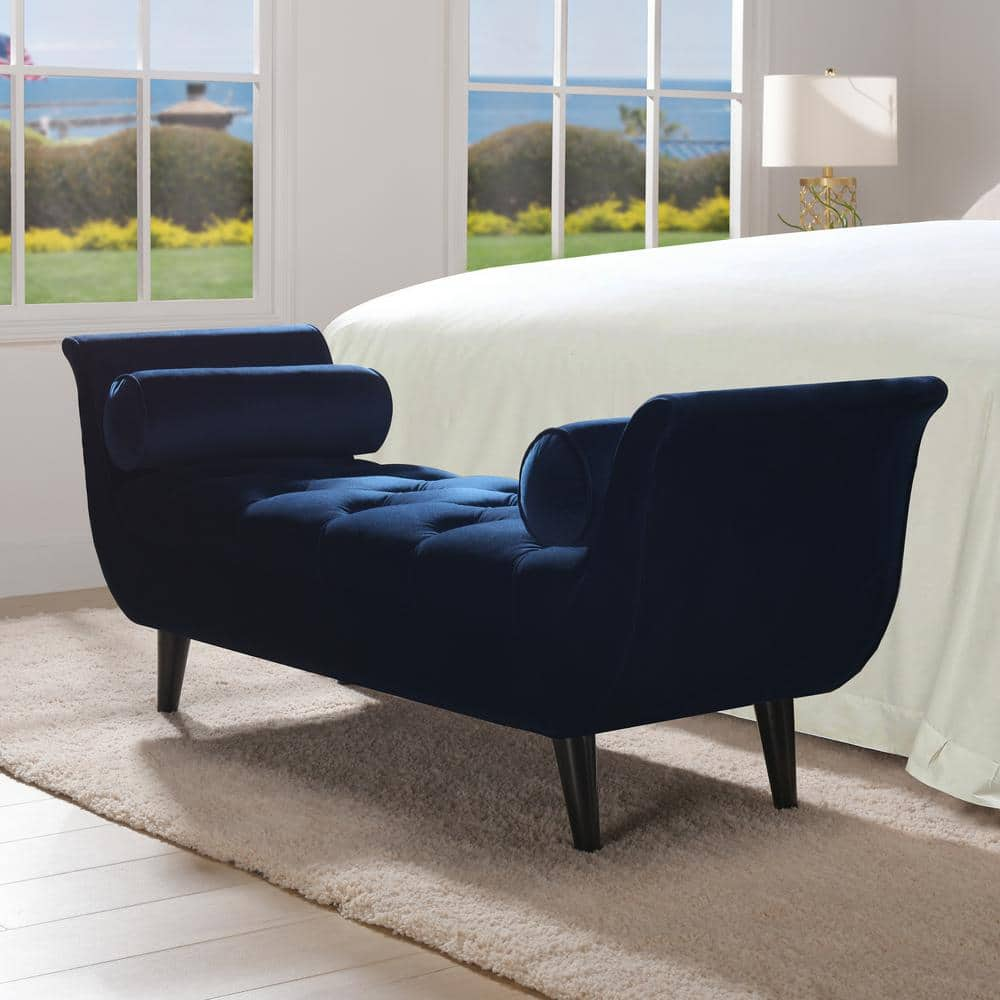 Navy Blue Bench For Bedroom