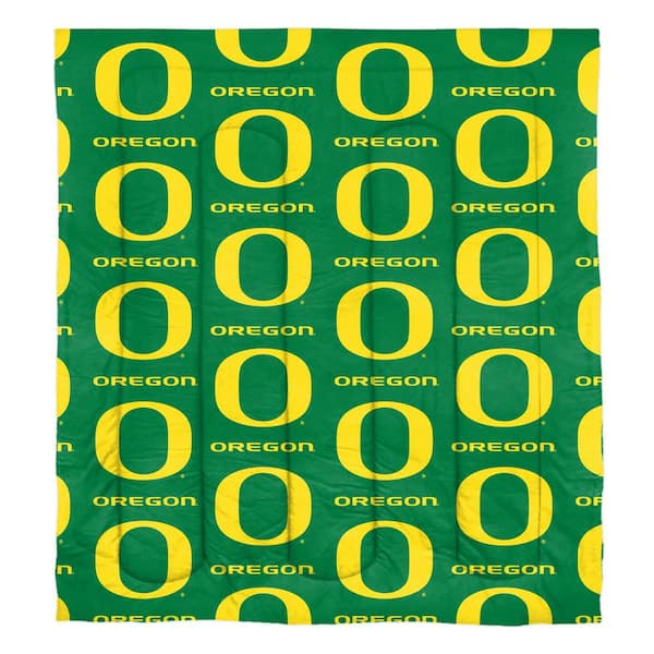 Unbranded 5-Piece Multi Colored Oregon Ducks Full Size Rotary Bed In a Bag Set