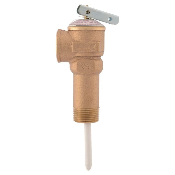 3/4 in. Bronze NCLX-5LX Temperature and Pressure Relief Valve with 2-1/2 in. Shank MNPT Inlet FNPT Outlet