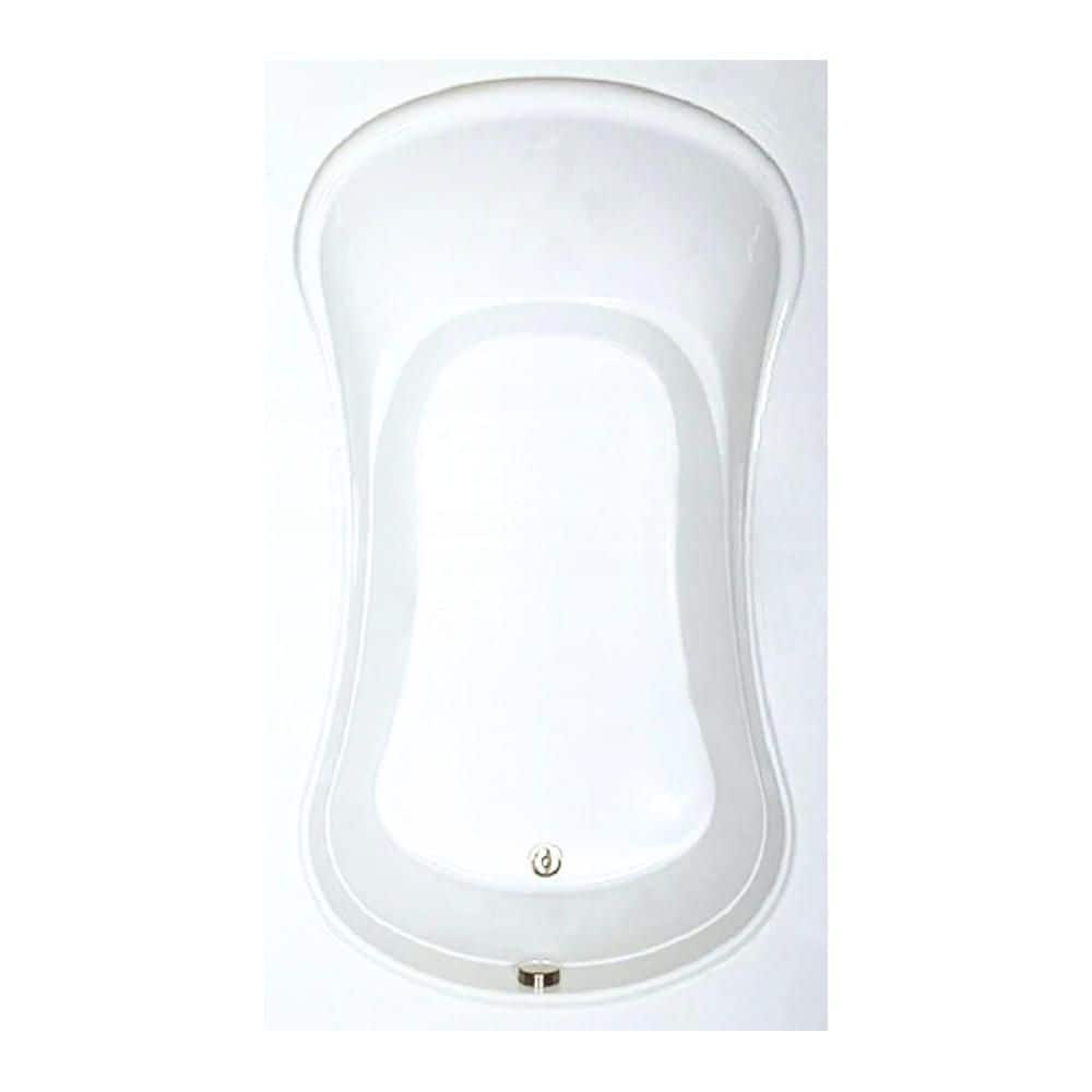 72 in. x 42 in. Acrylic Rectangular Alcove Soaking Bathtub with Reversible Drain in Bone price history on PriceWatchPro