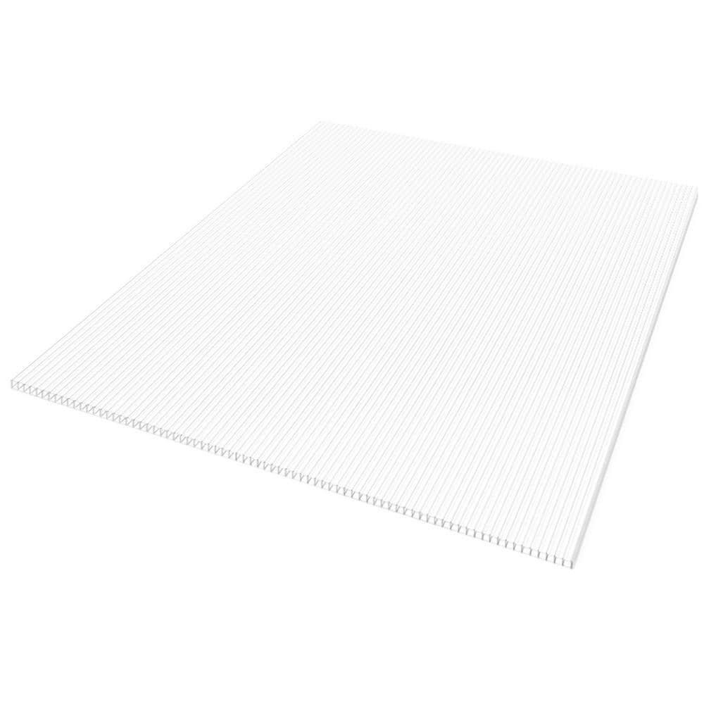 Sunlite 48 in. x 4 ft. Multiwall Polycarbonate Panel in White Opal ...