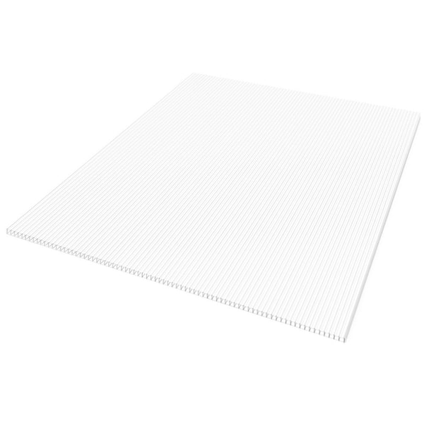 Sunlite 48 in. x 4 ft. Multiwall Polycarbonate Panel in White Opal ...